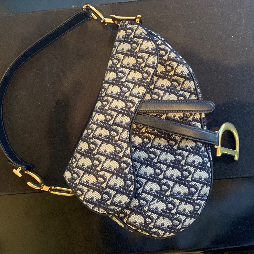 Dior Oblique Saddle Bag Medium - Picture 1 of 6